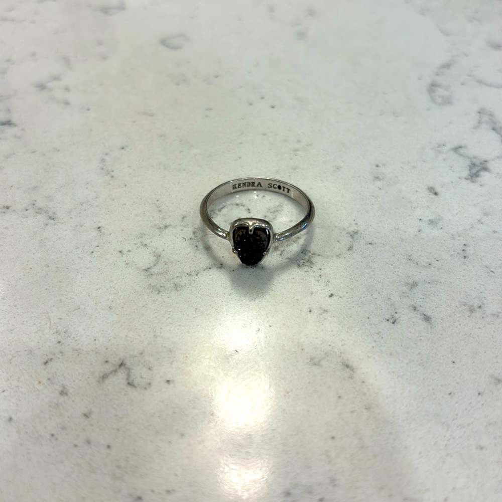 Kendra Scott drusy and silver ring 8